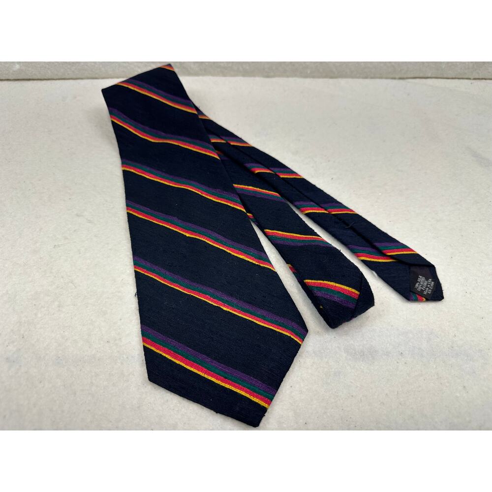 Brooks Brothers Necktie Stripes Pattern 100% Silk